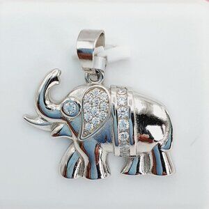 925 Sterling Silver Cubic Zirconia Pendant, U19254483